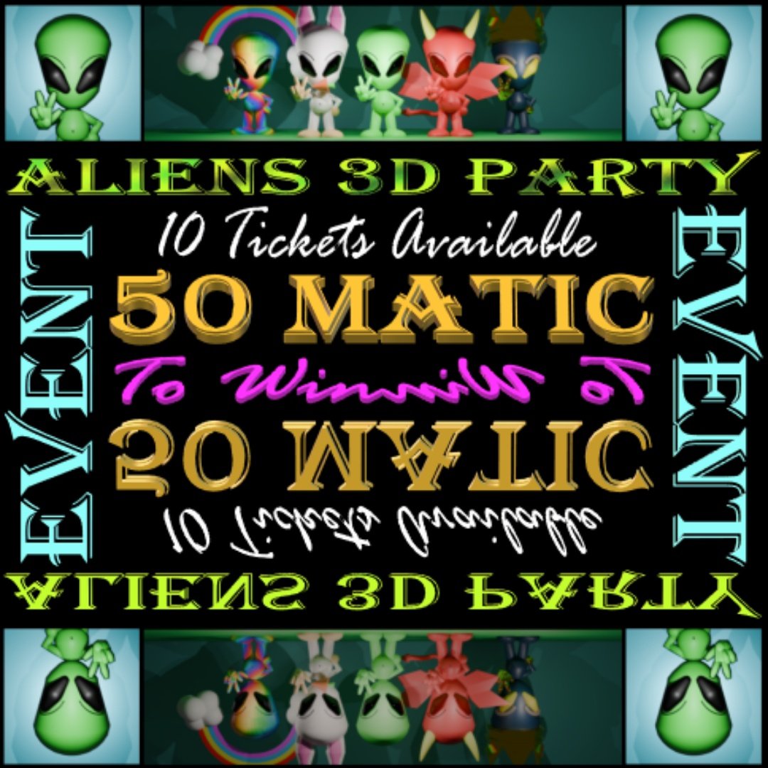 davidalexp7's tweet photo. ALIENS 3D PARTY EVENT โ๏ธ๐ฝ
03/10 Tickets Left ๐๐๏ธ๐๐๏ธ๐๐๏ธ๐
ChecK my PinneD ๐
Thank you very much to...
@LucMertens1 x1
@ozmettin1 x1
@CapsNFTs x1
@EBargaoanu x1
@slk0880 x1
@_lil_neji x1
#NeitherGodNorMaster via OS x1
Follow them all are so Cool๐๐ https://t.co/cqrRKZd2lB