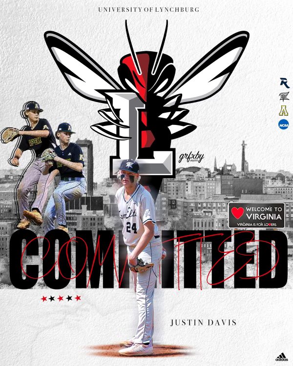 Justin Davis (@justindavis2025) on Twitter photo Extremely excited to announce my commitment to University of Lynchburg! Thank you to my family, coaches <a href="/coach_olive/">Lane Olive</a> <a href="/RealCoachVerb/">Josh Verb</a> <a href="/TeamElitePlat/">Kenny Hughes 11</a> <a href="/PaulGarcia0724/">PaulGarcia</a>, PT team <a href="/B_YoungPT/">BYoung PT</a>, and <a href="/BRudisill_RSA/">Bradley Rudisill-Recruiting Student Athletes</a> for all their support, and to <a href="/LynchburgBaseBl/">Lynchburg Baseball</a> for this amazing opportunity. Extremely excited to announce my commitment to University of Lynchburg! Thank you to my family, coaches <a href="/coach_olive/">Lane Olive</a> <a href="/RealCoachVerb/">Josh Verb</a> <a href="/TeamElitePlat/">Kenny Hughes 11</a> <a href="/PaulGarcia0724/">PaulGarcia</a>, PT team <a href="/B_YoungPT/">BYoung PT</a>, and <a href="/BRudisill_RSA/">Bradley Rudisill-Recruiting Student Athletes</a> for all their support, and to <a href="/LynchburgBaseBl/">Lynchburg Baseball</a> for this amazing opportunity.