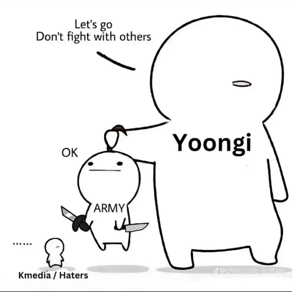 اتفاقی که سر هر دراما بین آرمی و بنگتن میوفته:

YOONGI DID NOT DISAPPOINT ARMYS
YOU DID NOT DISAPPOINT US YOONGI
WE LOVE YOU YOONGI
WE TRUST YOU YOONGI
FUTURES GONNA BE OKEY
#ARMYStandsWithSuga
#ARMYFOREVERBANGTANFOREVER