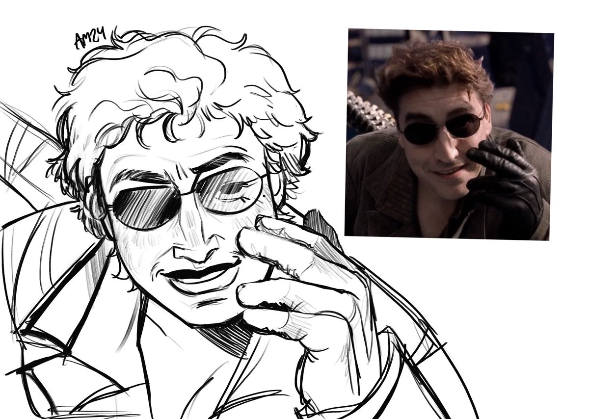 Asiadraws_'s tweet image. Rewatching Spider-Man: no way home and I wanted to draw a butch doc ock cause I use to beee obsessedddd w him #docock #marvel #spiderman #alfredmolina #butchver #nowayhome