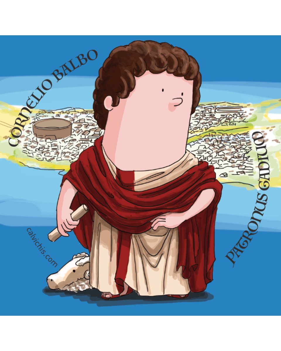 Hoy traemos un poco de historia con…Lucio Cornelio Balbo🤓
Militar y político hispano de la familia de los Balbos, originaria de Gades. Gracias a su riqueza nos dejó como legado el Teatro romano, el Circo o el acueducto🏟️📍

🪨⛏️Su escultura se puede visitar en el Campo del sur