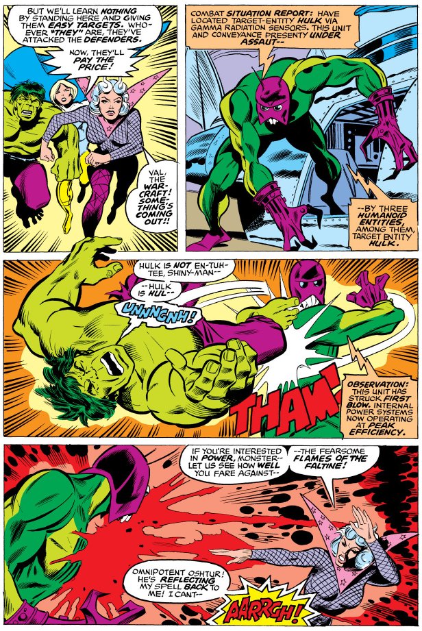 ObscureMarvel's tweet photo. Warbot first appeared in Defenders #57 #Warbot #Defenders #Marvel https://t.co/vYtEJX6eq9