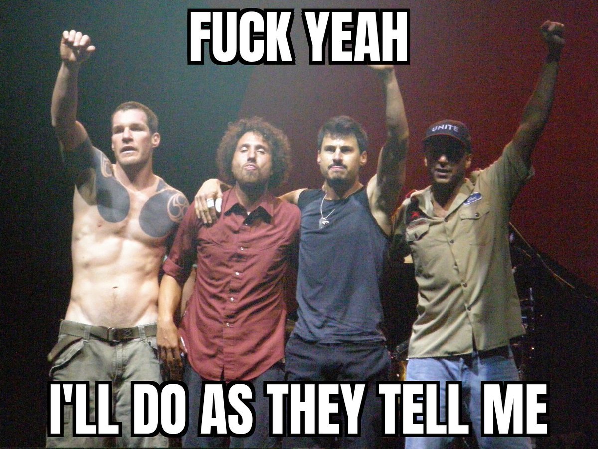 A whole shit ton of radical anti-authority rockers turned out to be really nothing more than a bunch of pansy-ass govern me harder bootlickers.

So disappointing.