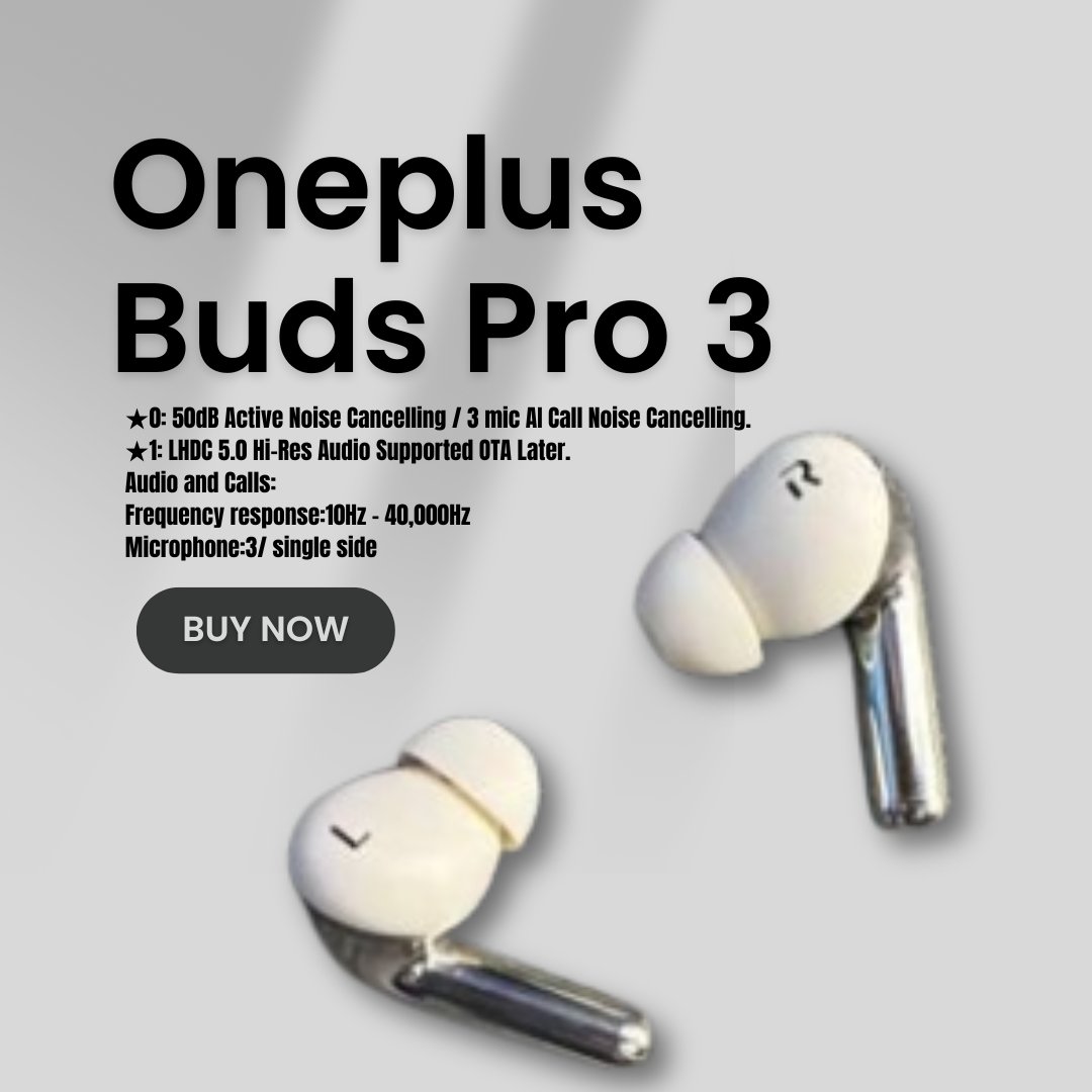 sohaguv136145's tweet image. True Wireless Earphone Active Noise Cancelling TWS Earphone Bluetooth 5.4 IP55 AAC SBC Oneplus Buds Pro 3 Earbuds.
#OneplusBudsPro3 #BudsPro3 #OneplusBuds3Pro #Buds3Pro  #Pro3Buds #Oneplus

Update Price Link:s.click.aliexpress.com/e/_DBMdcVp
Long video link:youtu.be/hkdFSEA-0uA