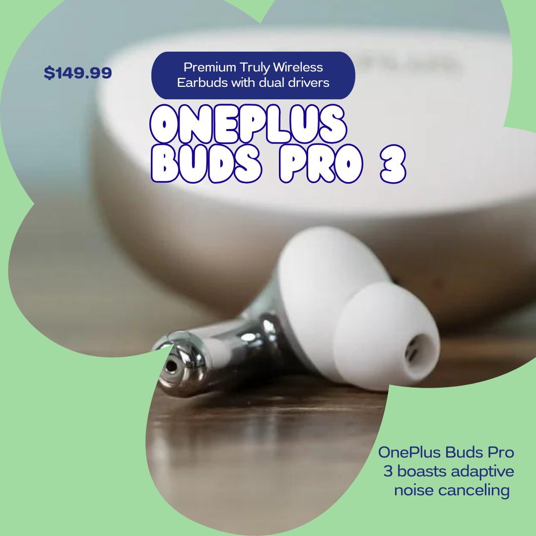 sohaguv136145's tweet image. True Wireless Earphone Active Noise Cancelling TWS Earphone Bluetooth 5.4 IP55 AAC SBC Oneplus Buds Pro 3 Earbuds.
#OneplusBudsPro3 #BudsPro3 #OneplusBuds3Pro #Buds3Pro  #Pro3Buds #Oneplus

Update Price Link:s.click.aliexpress.com/e/_DBMdcVp
Long video link:youtu.be/hkdFSEA-0uA