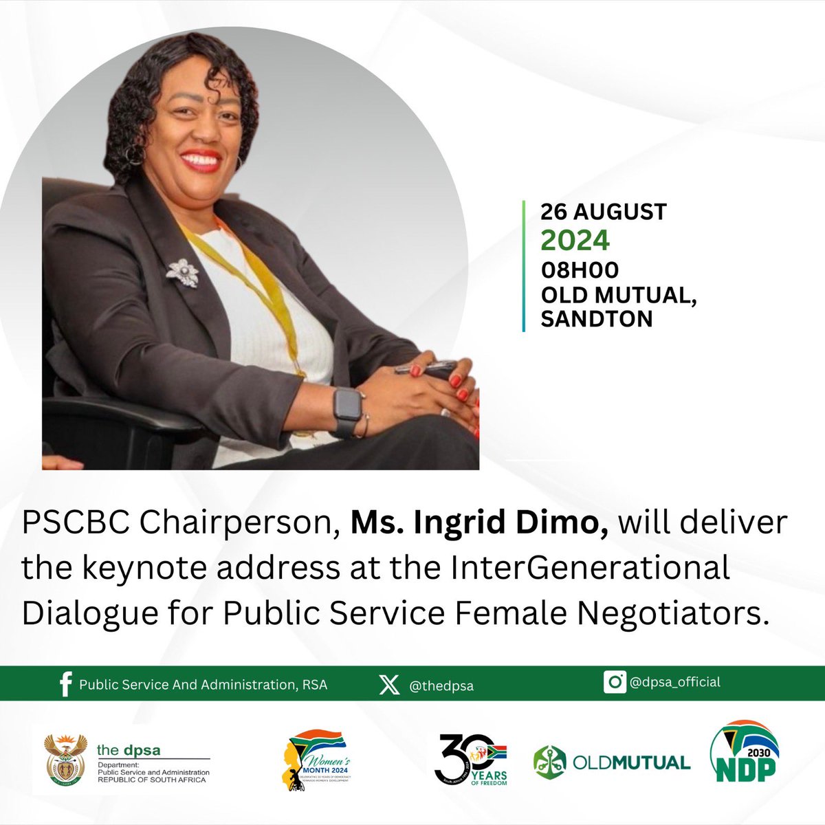 Coach Yoli! (@yoliswamakhasi) on Twitter photo #PublicServiceWomenWeek2024 - looking forward to hosting our fwmale@negotiators tomorrow. Thanks <a href="/OldMutualSA/">Old Mutual SA</a> for the sponsorship of the venue and associated capability #PublicServiceWomenWeek2024 - looking forward to hosting our fwmale@negotiators tomorrow. Thanks <a href="/OldMutualSA/">Old Mutual SA</a> for the sponsorship of the venue and associated capability
