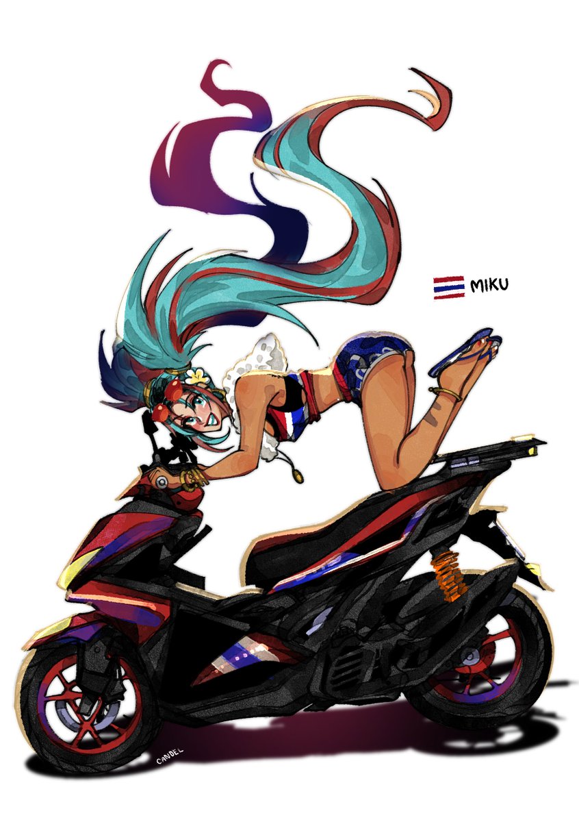 Candel645's tweet photo. Thai Miku wanna makes friend with her 😎🇹🇭🇧🇷 https://t.co/esWaBZ0CvQ