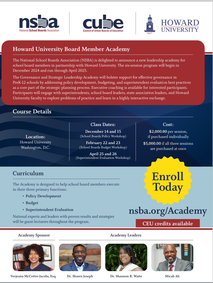 Shawn Joseph (@unchainedjoseph) on Twitter photo Governance matters. Join us as we work on relationships and student outcomes in this new collaboration with <a href="/NSBAPublicEd/">National School Boards Association | NSBA</a> and <a href="/HU_SOE/">HowardU_SOE</a>. Learn more here: nsba.org/Academy Governance matters. Join us as we work on relationships and student outcomes in this new collaboration with <a href="/NSBAPublicEd/">National School Boards Association | NSBA</a> and <a href="/HU_SOE/">HowardU_SOE</a>. Learn more here: nsba.org/Academy