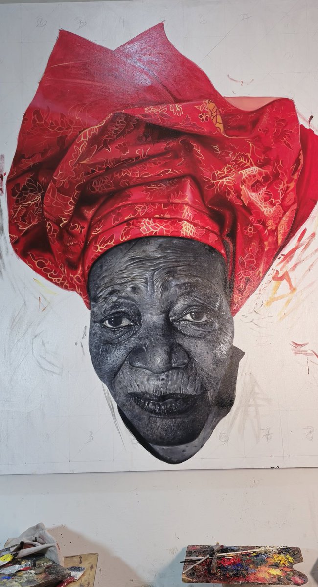 Every step and every part of the process is important. Beyond the physical energy that large dimensions may require, there is also an energy that goes with it! So, I let you savor every part of this piece.

#painting #art