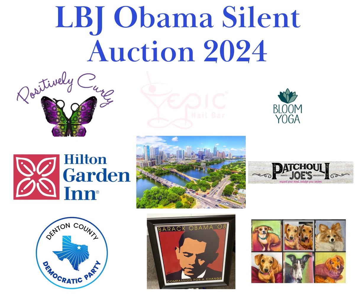 DentonDems's tweet photo. 🎉 Get Ready to Bid! Silent Auction Extravaganza 🎉

Join us at our upcoming political fundraiser and take part in an exciting silent auction! 🌟 We've curated an incredible selection of items that you won’t want to miss:

https://t.co/xxnrzMYVmA https://t.co/GfKDW0GalS