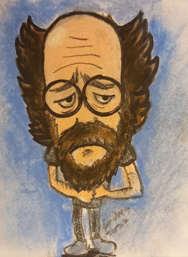 drawgirl1973's tweet photo. My Reiss Colwell caricature i did , creepy man , is in a lot of trouble , greatly played by #jonnyfreeman #EastEnders #bbcactor #nataliecassidy https://t.co/Wd0hEdnYuZ