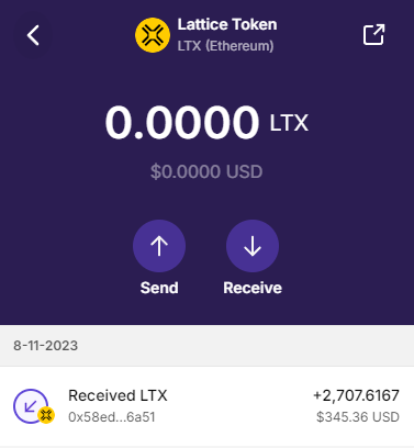 LarsSynq's tweet photo. @Conste11ation @LatticeExchange How come it says my wallet has 0 LTX while it has never been sent away? When I refresh my wallet the balance goes up for a microsecond and then disappears again. Any ideas? https://t.co/KtYyH9S94g