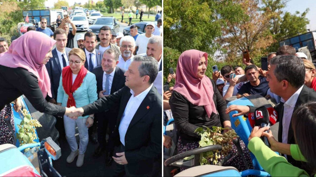 NekadarolduTR's tweet photo. CHP'de Neşe bitmez!

Gaziantep'te traktörün üzerinde Özgür Özel'e dert yanan ve 
"çiftçi" diye tanıtılan kadının, 
CHP'li Nizip Belediye Başkanı Ali Doğan'ın eşi Aslıhan Doğan olduğu ortaya çıktı. https://t.co/Ghk5RtwGhU