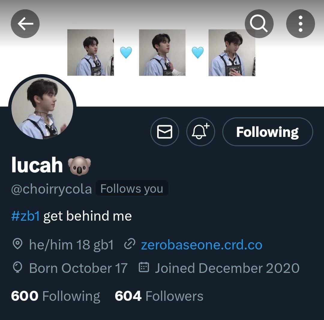 GB1GLOBAL's tweet photo. [ 📢 ] GB1 UPDATE!

#LUCAH of #GANGBASEONE has now reached 600 followers on his personal X/Twitter account, @choirrycola. https://t.co/nxAAabJcnS