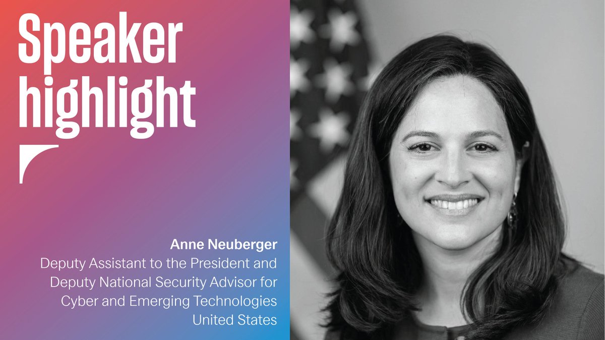 ASPI_org's tweet image. 🚨 SPEAKER ANNOUNCEMENT 🚨

We are pleased to announce that Anne Neuberger, Deputy Assistant to the 🇺🇸 President and Deputy National Security Advisor for Cyber and Emerging Technologies, will speak at #TheSydneyDialogue next week!

Ms Neuberger will join #TSD2024 for a discussion…