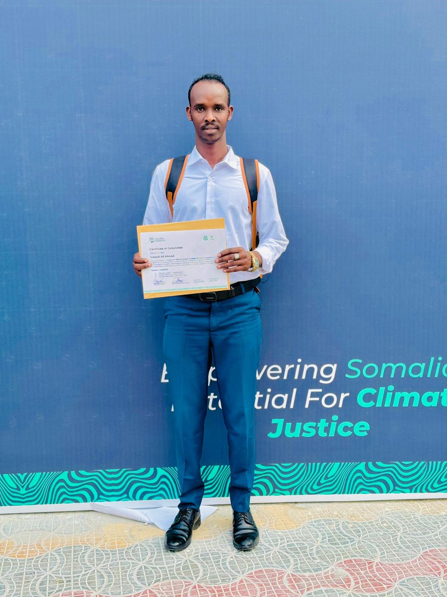 ESandheere's tweet photo. It was an important opportunity for me and my team to peacefully complete a course on climate justice and climate action, which was jointly organized by ICE Institute  and Oxfam Somali.
@ESandheere https://t.co/FFi8tAPUNv
