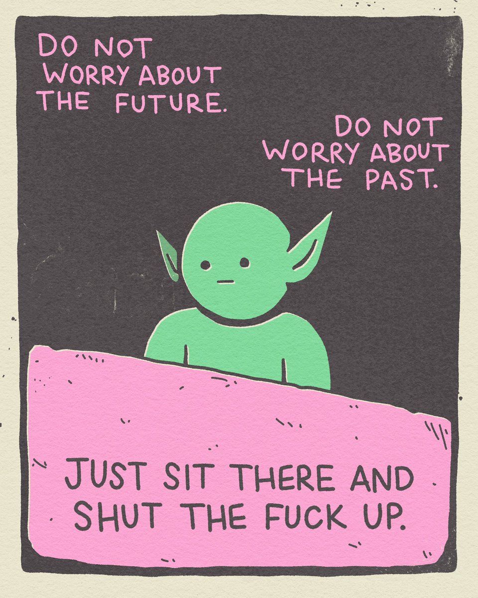 wizardofbarge's tweet photo. A guide to meditation 🙂 https://t.co/kzc2ntJgUl