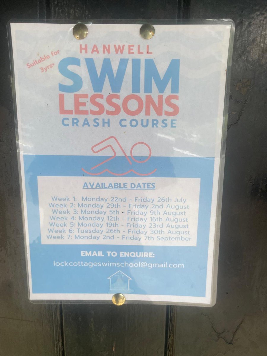 ILoveHanwell's tweet photo. Swimming lessons #HanwellLocks https://t.co/y9yoj7jbQp