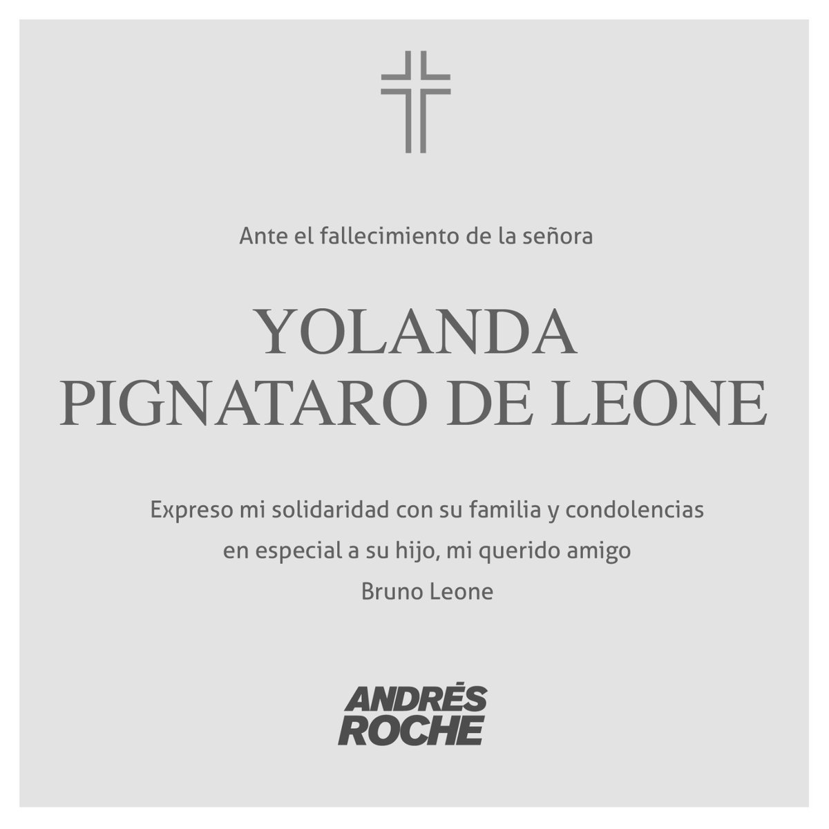 andresroche's tweet photo. Sentido pésame y un abrazo fraterno a @brunoleonep y toda su familia. https://t.co/7W20DIzmZs