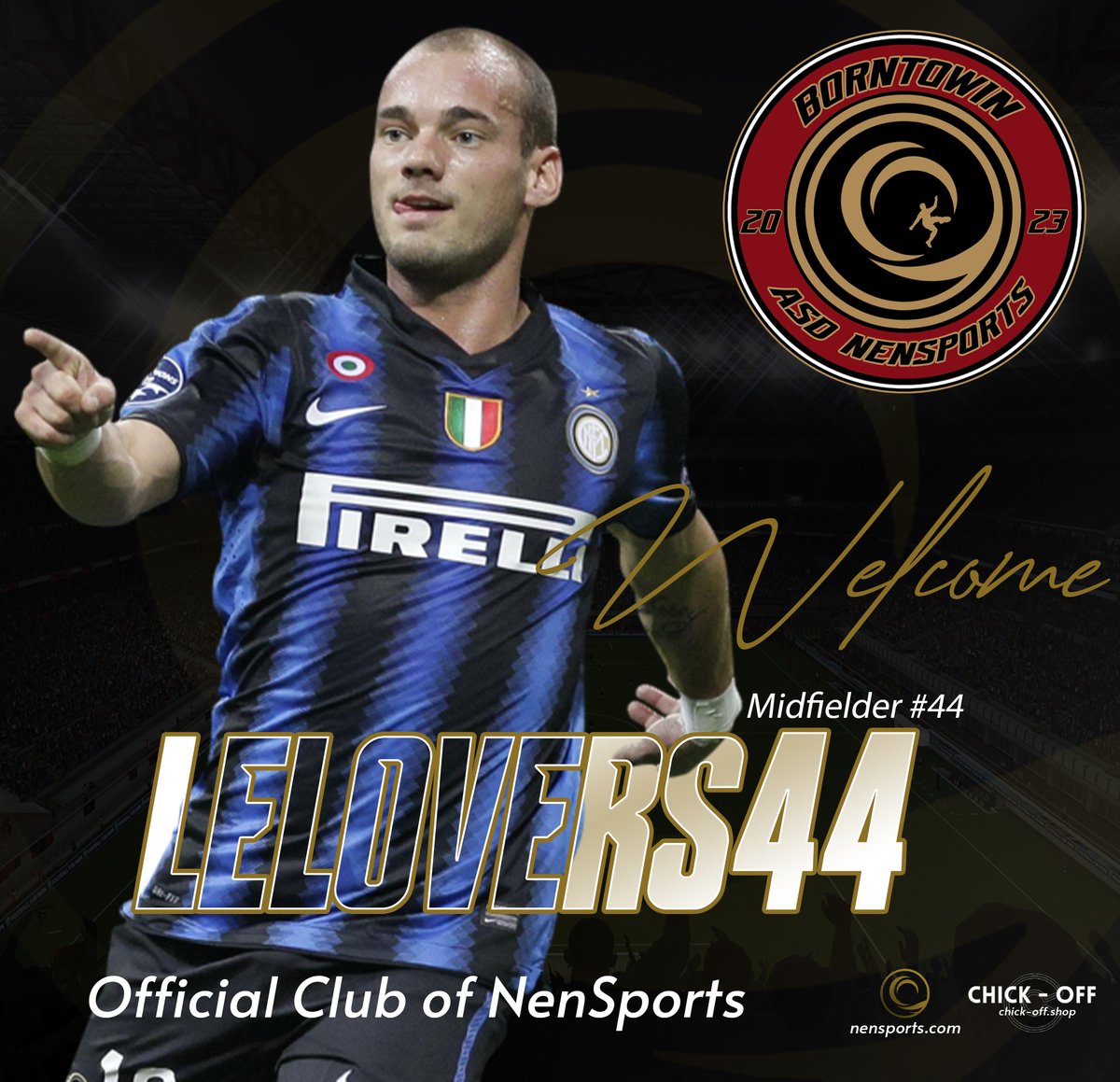 Official Roster NenSports Club🔥
Penultimo dei veterani ad essere presentato. Gioco di squadra, scambi veloci, gol e skill, giocatore completo anche in fase difensiva. Il TALENTO del nostro centrocampo, vi presentiamo il nostro Mister X🎩

Welcome  <a href="/Lelinho444/">Lelinho44</a> 
#BornToWin