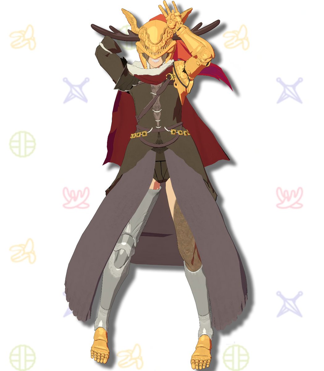 manmadee0's tweet image. random quick shikanoko malenia render for no reason