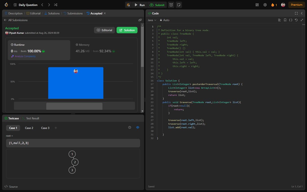 impk1103's tweet photo. #Day85 of #100daysofcodechallenge
-Did a #leetcode question and POTD.
#Coding #programming #backend_developer https://t.co/vd4LHMetCW