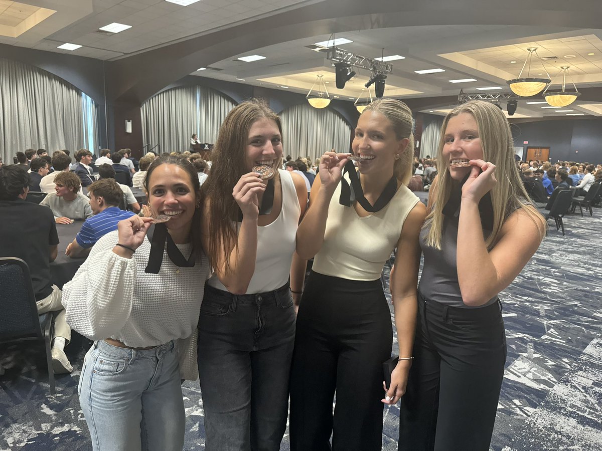 Congrats to these four on their induction into the national student-athlete honor society last week! 👏

#LetsGoX