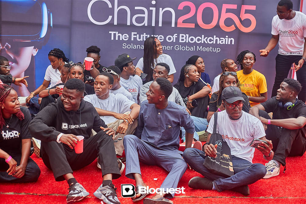 joinbloquest's tweet photo. Yesterday, The Team stormed the #Chain2055 event, entering with a Bang! and leaving with our signature message "JoinBloquest" carved into the minds and souls of attendees ๐
It's always amazing to see the impact we bring ๐
Look out for your photos here: https://t.co/shJacVXnS2 https://t.co/CPqS70OSHC