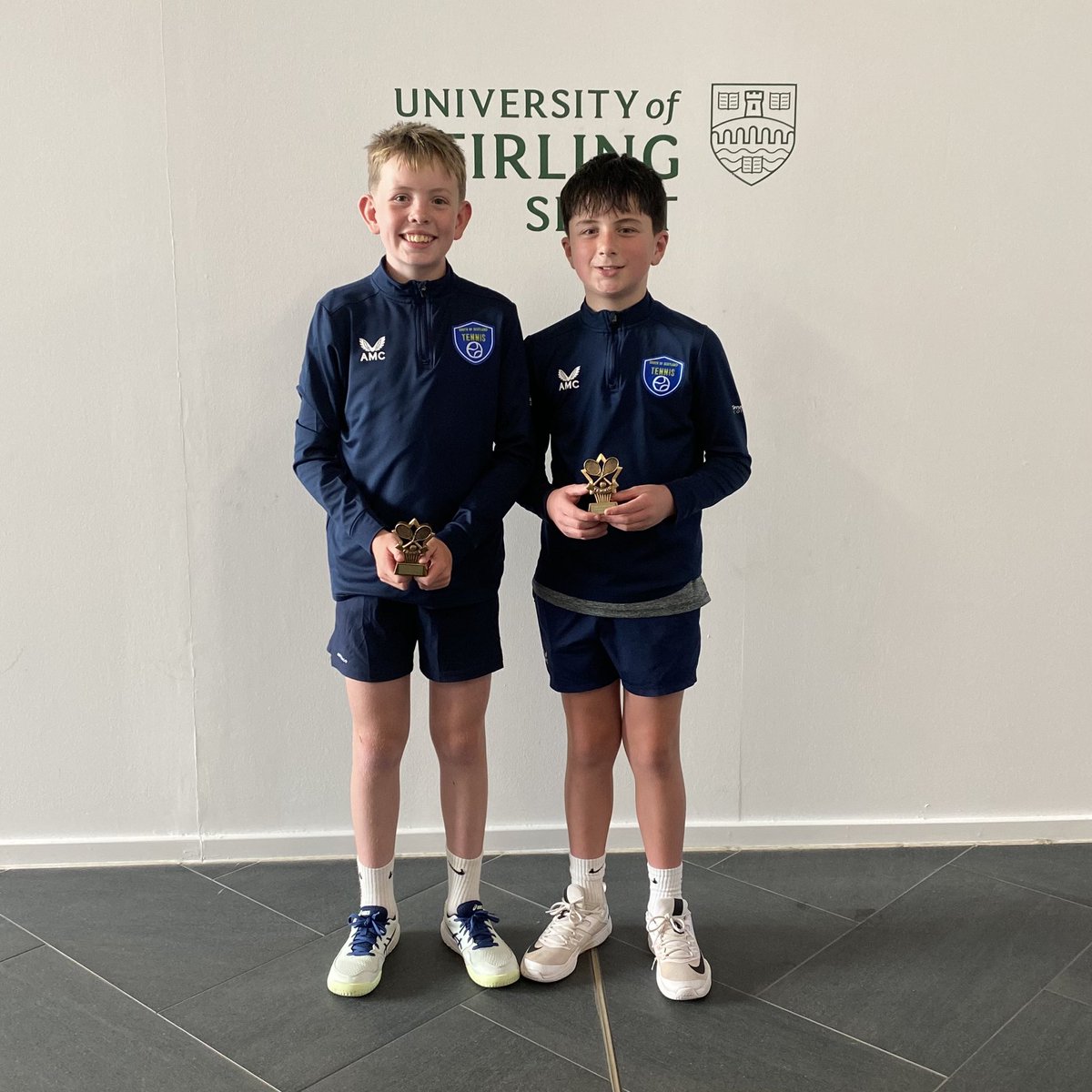 Well done to <a href="/Kilmarnock_TC/">KilmarnockTennisClub</a> juniors Harris &amp; Glen competing in the Central Doubles tournament at Stirling today and coming Runners Up 🥈 Great tennis on show. 💪🏼🎾