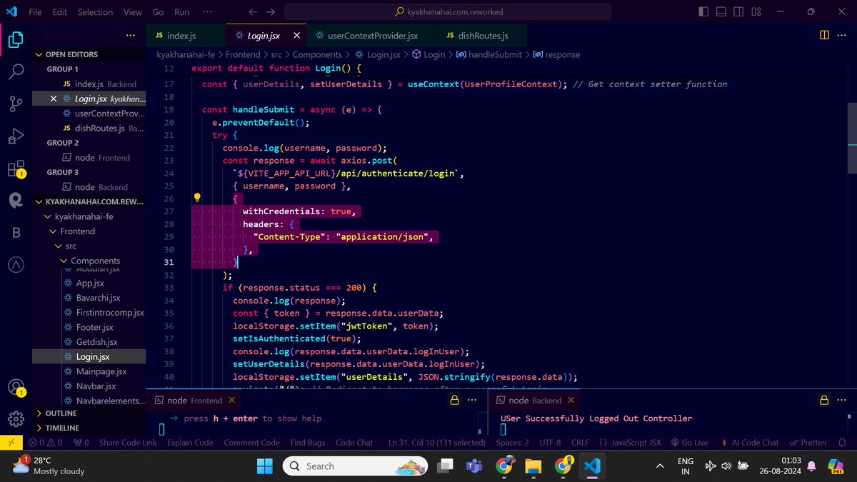 Kash97_Tech's tweet photo. I’ve migrated from Passport to JWT for authentication and authorization! 🔐 Now, when users log in, a JWT token is created and stored in Local Storage and Context. The token is sent with each request, and the backend validates it using middleware. #jwt #tokens #webdevelopment https://t.co/4a9cPUdkt5