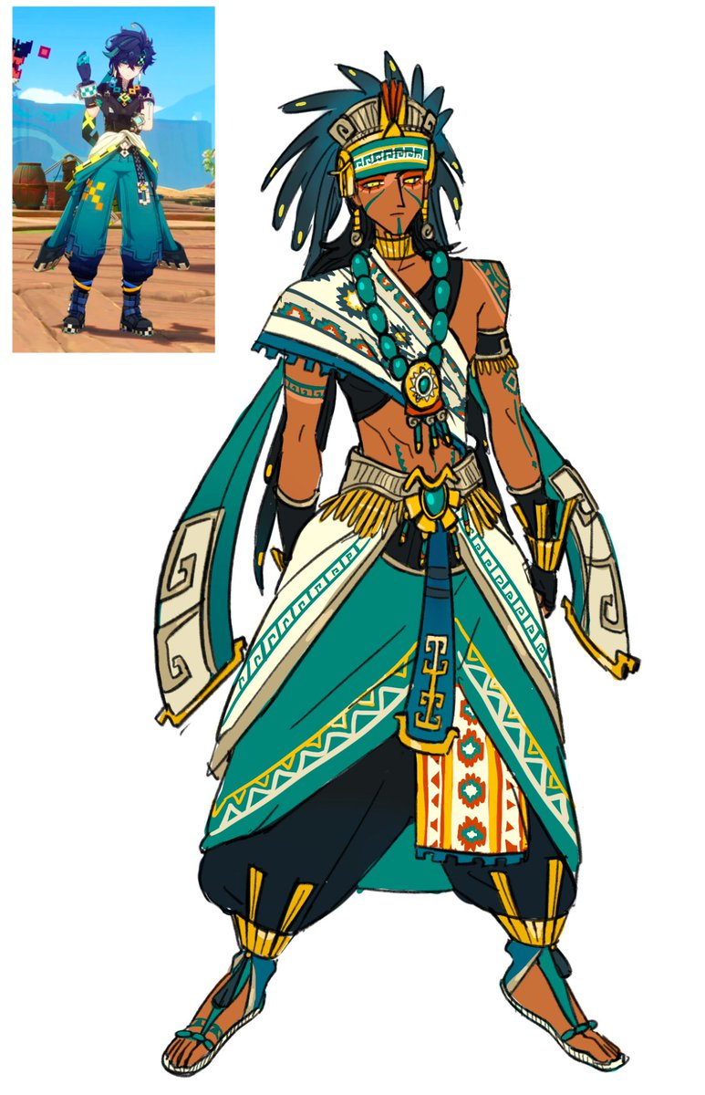 sonjamu288's tweet photo. Natlan redesigns!!

#natlan #GenshinImpact https://t.co/ql56gBPkdu
