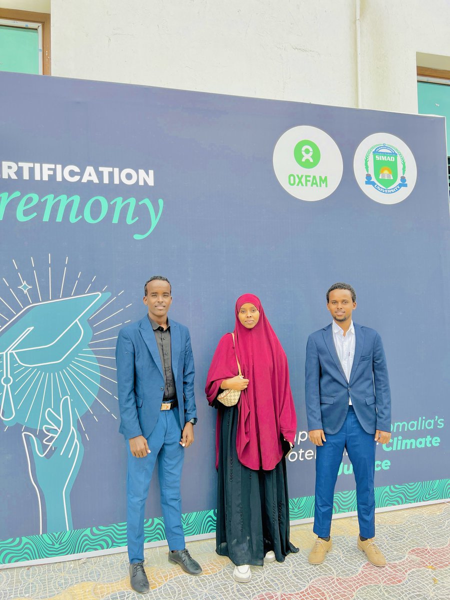 Zadam_husein01's tweet photo. I thrilled to be one of the lucky students who received the Train climate Justice Incubator Program offered by the Institute @ICESomalia with @OxfamSomali
After six weeks, today has finished
While he continues I took it @climatejustice
@climatereletionship
@climatestorytelling https://t.co/t5jeaUbm7V
