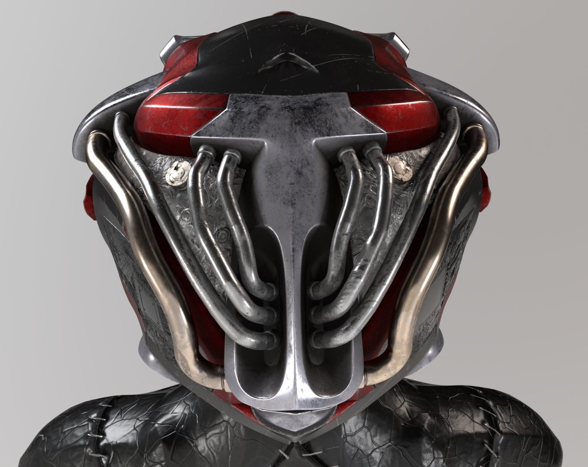 OscarLista's tweet photo. Este casco nació inspirado en mi pana @libercarpincho . Tenía que hacer un Hard Surface y se me ocurrió usar el cráneo de un capricho como inspiración para su modelado. 😅 #3DArt #DigitalSculpture #DarkFantasy #CharacterDesign #ZBrush #3DModeling #ConceptArt #scifiart https://t.co/lEIRPAvyp6