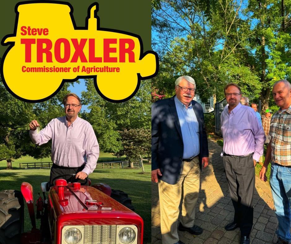 Happy to join Henderson County farmers to welcome <a href="/SteveTroxlerNC/">Steve Troxler</a>. During his tenure, our NC Ag industry has grown from $59 billion to $103 billion. #teamtroxler