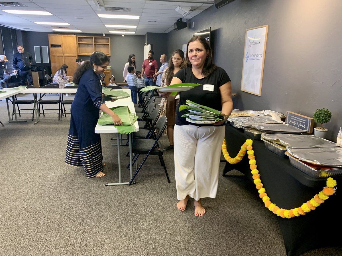 Indian themed International Ministry service at #church today, including catered Indian food and going #barefoot.

Hopefully, this will catch on in a big way. 😃