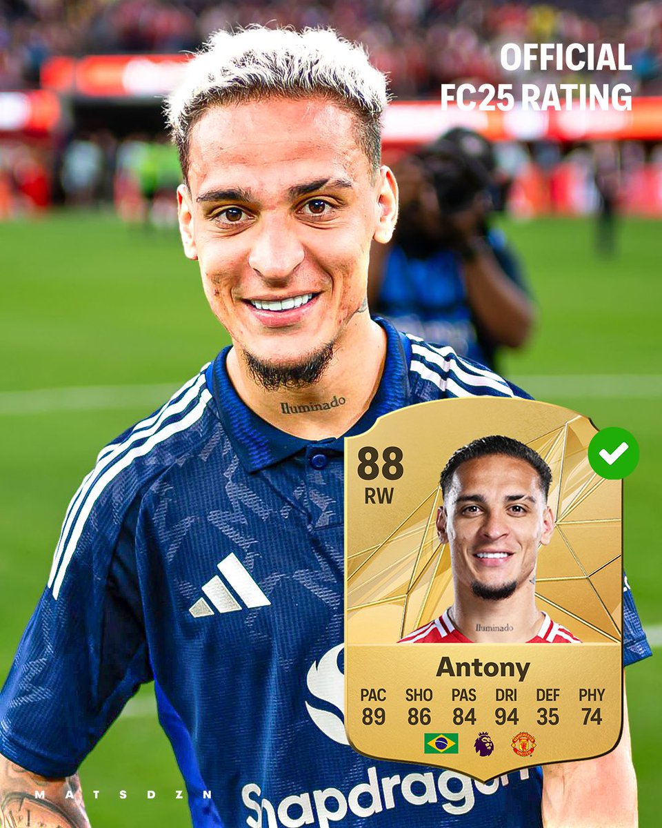 🚨 OFFICIAL Mudryk 🇺🇦 &amp; Antony 🇧🇷 Ratings + Stats on EAFC25…🔥✅