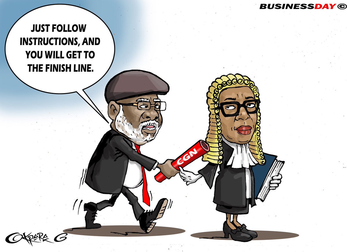 The handover speech that’s making BATists and APC jubilate...

“Righteousness exalts a nation, but sin and corruption is a reproach to any people.”

Cartoon: <a href="/BusinessDayNg/">BusinessDayNG</a>