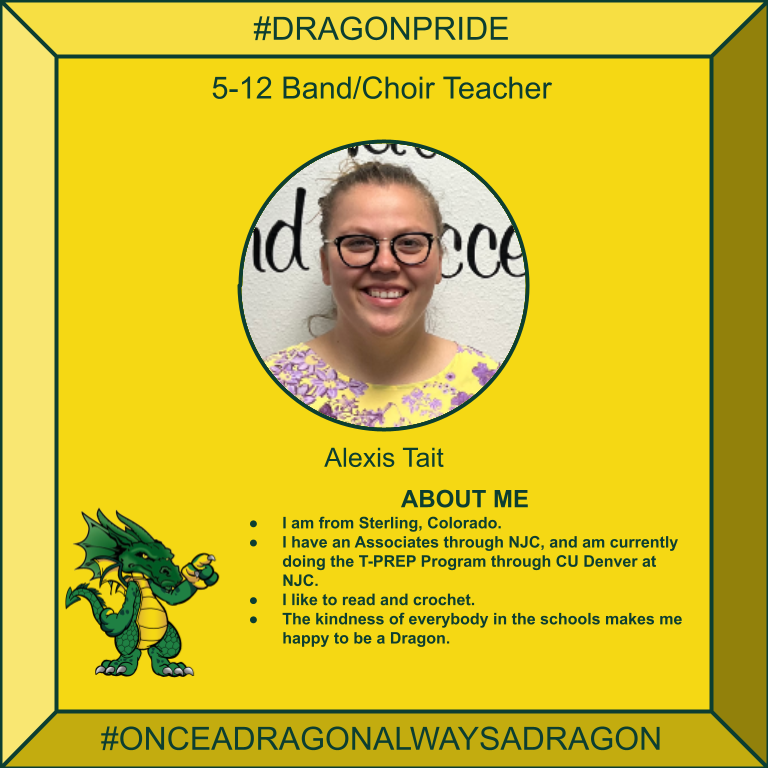 HolyokeRe1J's tweet image. We are #gettingtoknow our new staff members. This is Ms Alexis Tait, our 5th - 12 Band and Choir Teacher. Welcome!