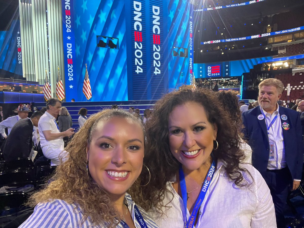 Reflecting on my week at the DNC and I have to say my highlights:
1. Watching my daughter watch Kamala make history.
2. Seeing <a href="/ewarren/">Elizabeth Warren</a> get teary for the past-due LONG standing ovation. 
3. Everything about <a href="/Tim_Walz/">Tim Walz</a>
4. The deep respect for unions &amp; workers displayed!