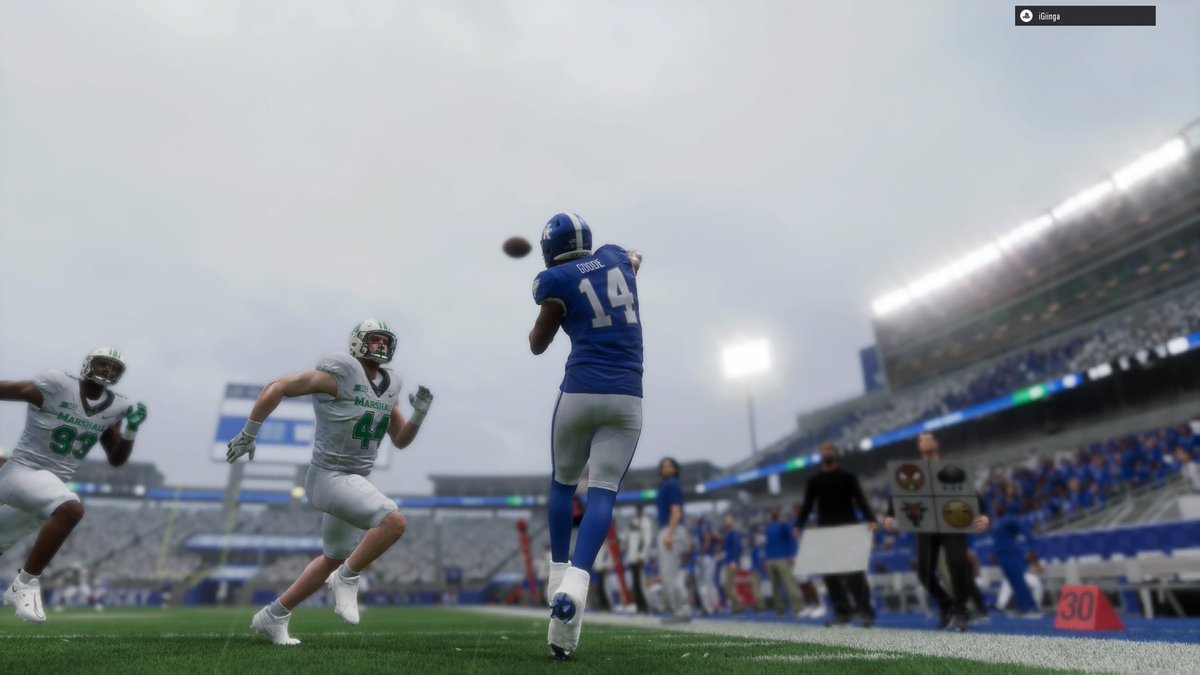 4VertsCincy's tweet photo. The true freshman trio came to play in our first home game, taking down the Marshall Thundering Herd!

QB Goode (FR) - 265 yds 4 TDs 2 INTs
HB Cleeland (FR) - 144 yds 2 TDs rushing
WR Key (SR) - 84 yds 3 TDs
WR Eason (FR) - 127 yds 1 TD

Defense steps up with 6 team INTs!

2-0 https://t.co/nc7cQ2TMP6
