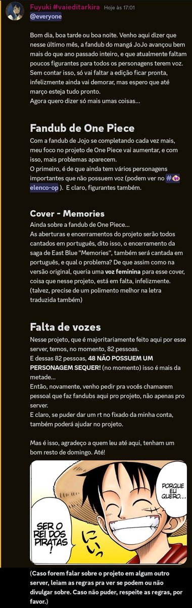 CAnimez's tweet photo. Avisos dia 25/08 https://t.co/Vnm1pbnL9d