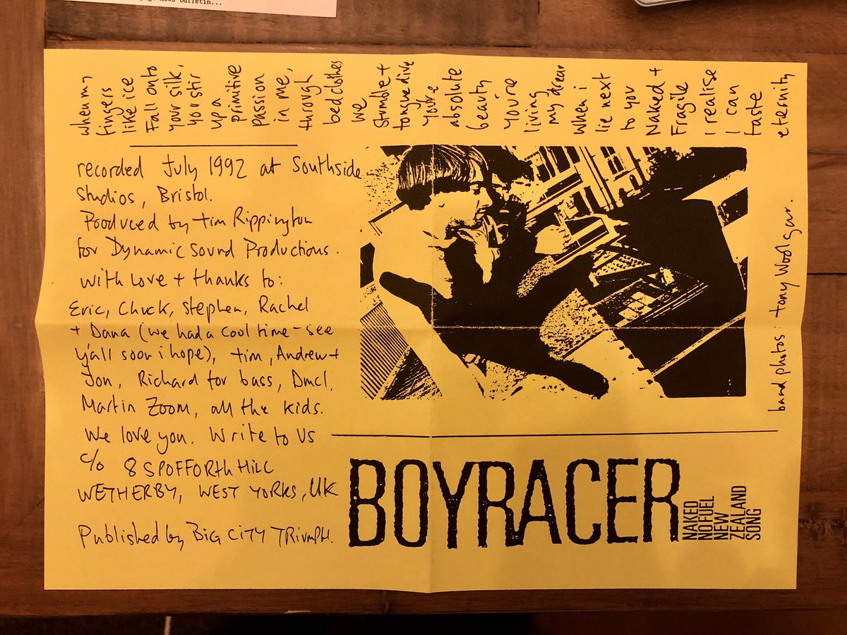 saintetian's tweet image. Next up the epic 3 track Naked Ep on @TURNTABLEFRIEND, the label that put out the first Boyracer Lp (another split release with Hula Hoop). 1993 and releases were coming thick and fast, so many labels and cheap postage! Very exciting times for a Pop fan! #boyracer