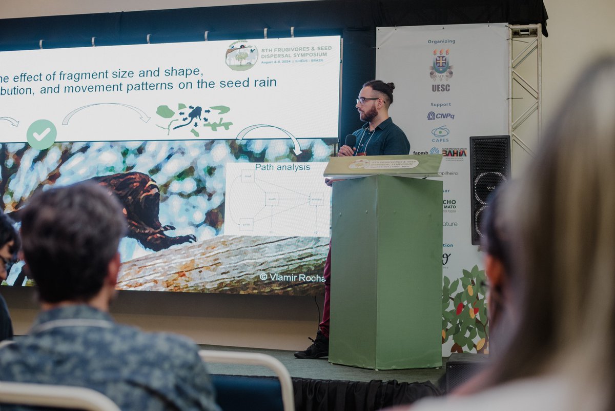edmizac's tweet photo. Honored to participate on the #FSD2024 Symposion in Ilhéus, Brazil.

We organized a session on the relationship between movement and seed dispersal with @LaurenceCulot and @bufalo_felipe, @noellebeckman, @NulisInVerba and @AnaidCN 

It was an amazing experience. Thank you all! https://t.co/HViSzbNNfB