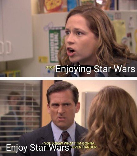 StarWarsSarBear's tweet photo. Being told I'm not a real Star Wars fan because I ...*consults notes*... Enjoyed a Star Wars show...?  

Suck it, #theacolyte was rad and I'm sorry if you can't enjoy it 🤣 https://t.co/kKaZn8ZTtH