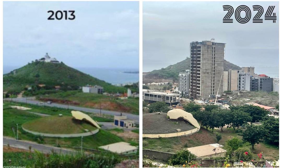 VOICI COMMENT L'IMMEUBLE DE MADIAMBAL ETOUFFE LE PHARE DES MAMELLES ,MONUMENT HISTORIQUE ,ET LE MONUMENT DE LA RENAISSANCE AFRICAINE.
SI VOUS PENSEZ QUE C'EST INADMISSIBLE, il faut bien le dire.