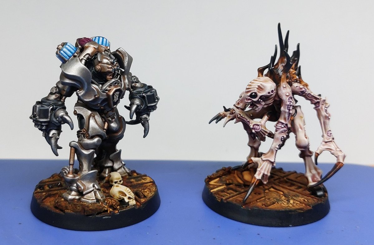 First Spyrer finished. Lobster claw Orrus up next, and I need to think of gang names when the light spyrers arrive. #necromunda #WarhammerCommunity #warhammer40k