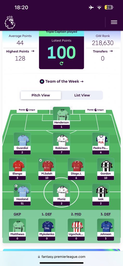 FplPuma's tweet photo. Very decent game week! https://t.co/nu94YTLqkK