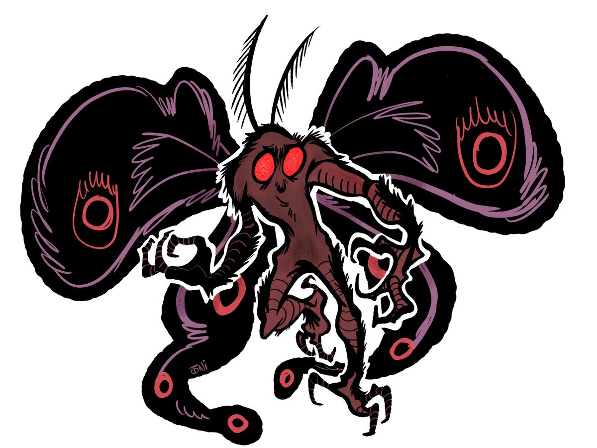 TonyTheTony_'s tweet photo. mothman drawing!!!!!!! https://t.co/RquNrJhXEx