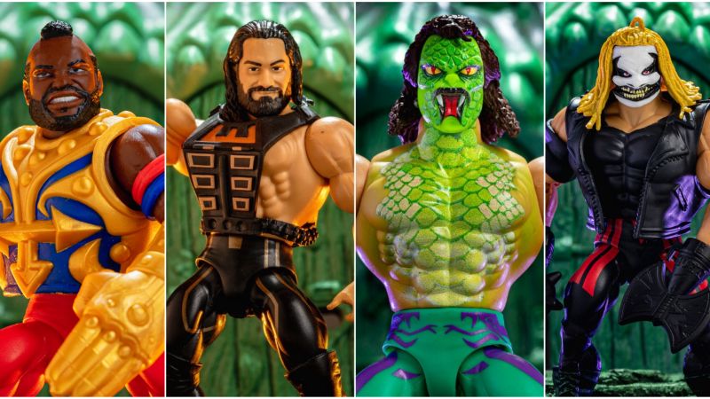 Masters of the WWE Universe WAVE 4! Now on eBay! Starting at 0.99p. MOC! UNPUNCHED in DC Deflector cases. 
Great set! More to follow...

ebay.co.uk/itm/1965823064…