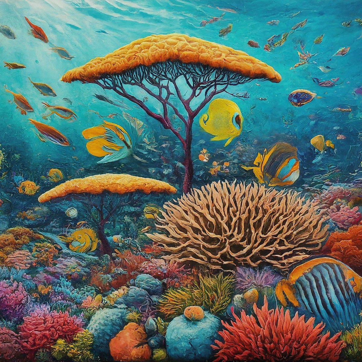Fishermans85201's tweet photo. A vibrant #coral Reef teeming with colorful fish and #sea creatures.
#ReefArt #FishingArt #3dartwork #Hobby #marine https://t.co/BgnNxoNLUu